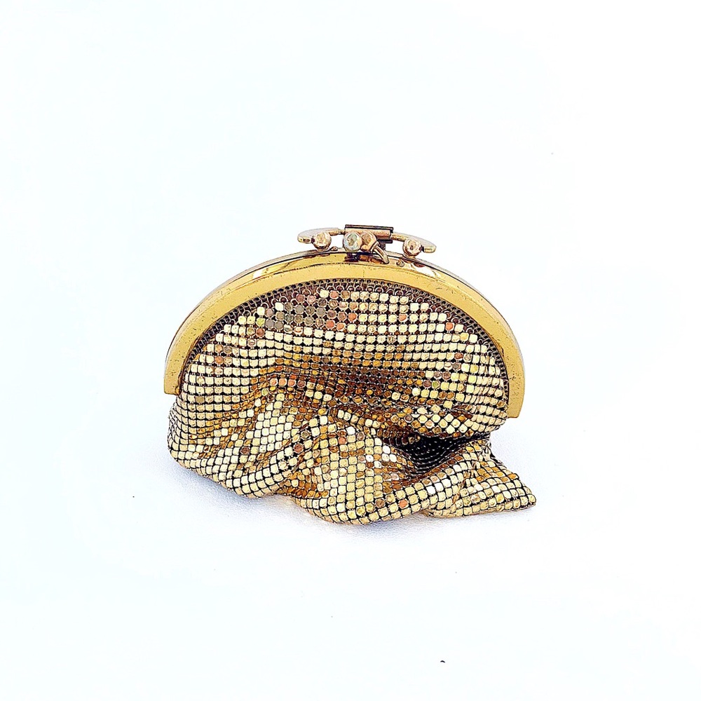 Vintage Beaded Coin Purse Wristlet Lined Small